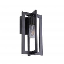  LIT70188BK - 13" Outdoor Wall Lighting with 1X60W E26. Finish: Black Dimensions : H=11" W : 7.00"